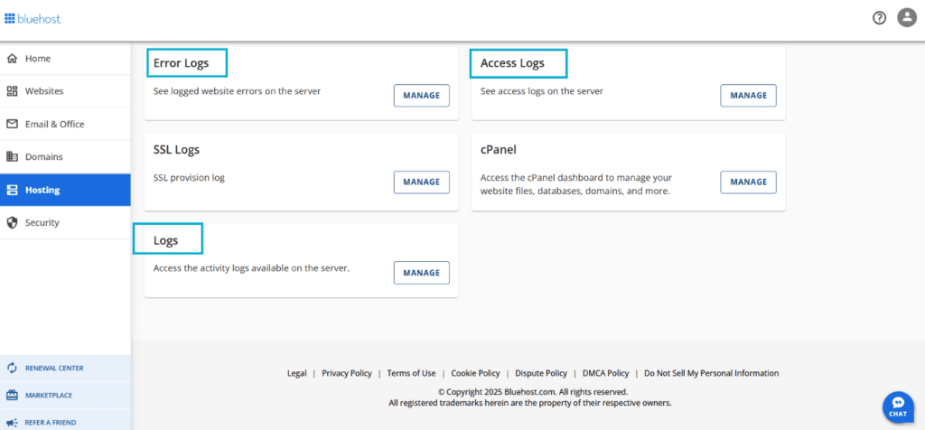 WordPress-logboeken