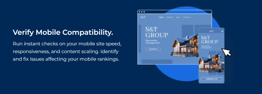 Controleer mobiele compatibiliteit met Bluehost SEO Checker